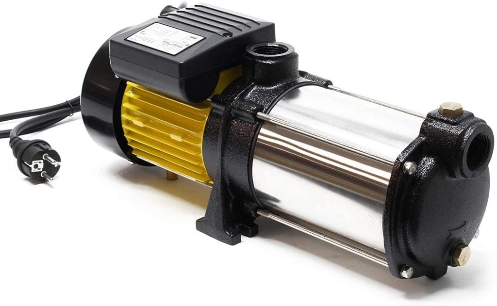 Kreiselpumpe 2200W – Edelstahl, 879,87 Gal/h, 2850 U/min, Selbstansaugend, IP44, Für Garten & Hauswasser – EU-Stecker